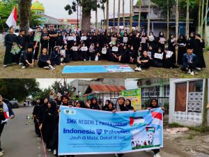 Read more about the article Siswa dan Guru SMKN 1 Payakumbuh Ikuti Long March Solidaritas Palestina