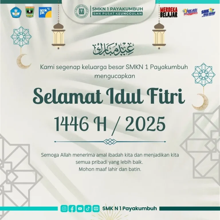 #BanggaJadiAnakSMK #SiswaMerdeka #smkn1payakumbuh #smkpk #smksumbar #SMKBisaSMKHebat #VokasiKuatMenguatkanIndonesia #MerdekaBelajar #SMKPusatKeunggulan------------------------------Kontak Kami -Email - smkn1pyk@gma