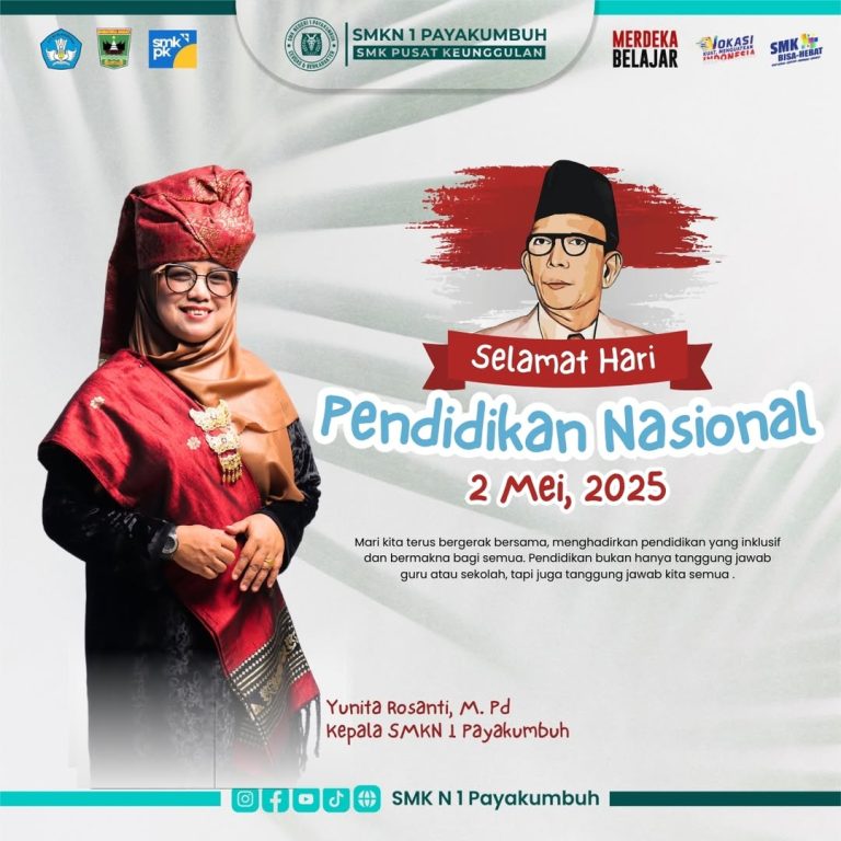 #BanggaJadiAnakSMK #SiswaMerdeka #smkn1payakumbuh #smkpk #smksumbar #SMKBisaSMKHebat #VokasiKuatMenguatkanIndonesia #MerdekaBelajar #SMKPusatKeunggulan------------------------------Kontak Kami -Email - smkn1pyk@ (1)
